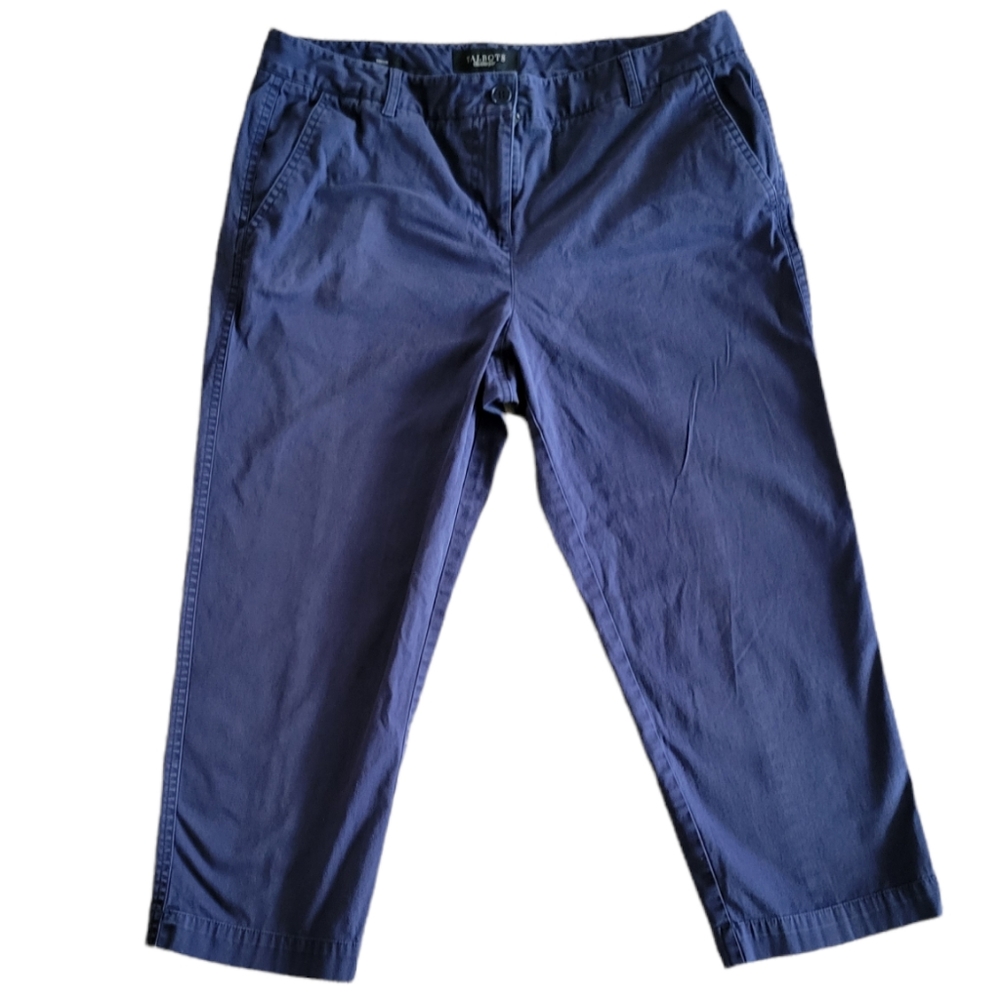 Navy Talbots Capri Pants Size 10